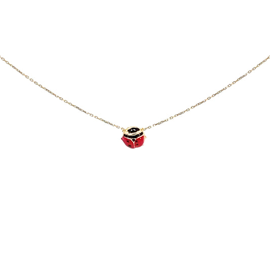 Elegant Ladybug Pendant Necklace