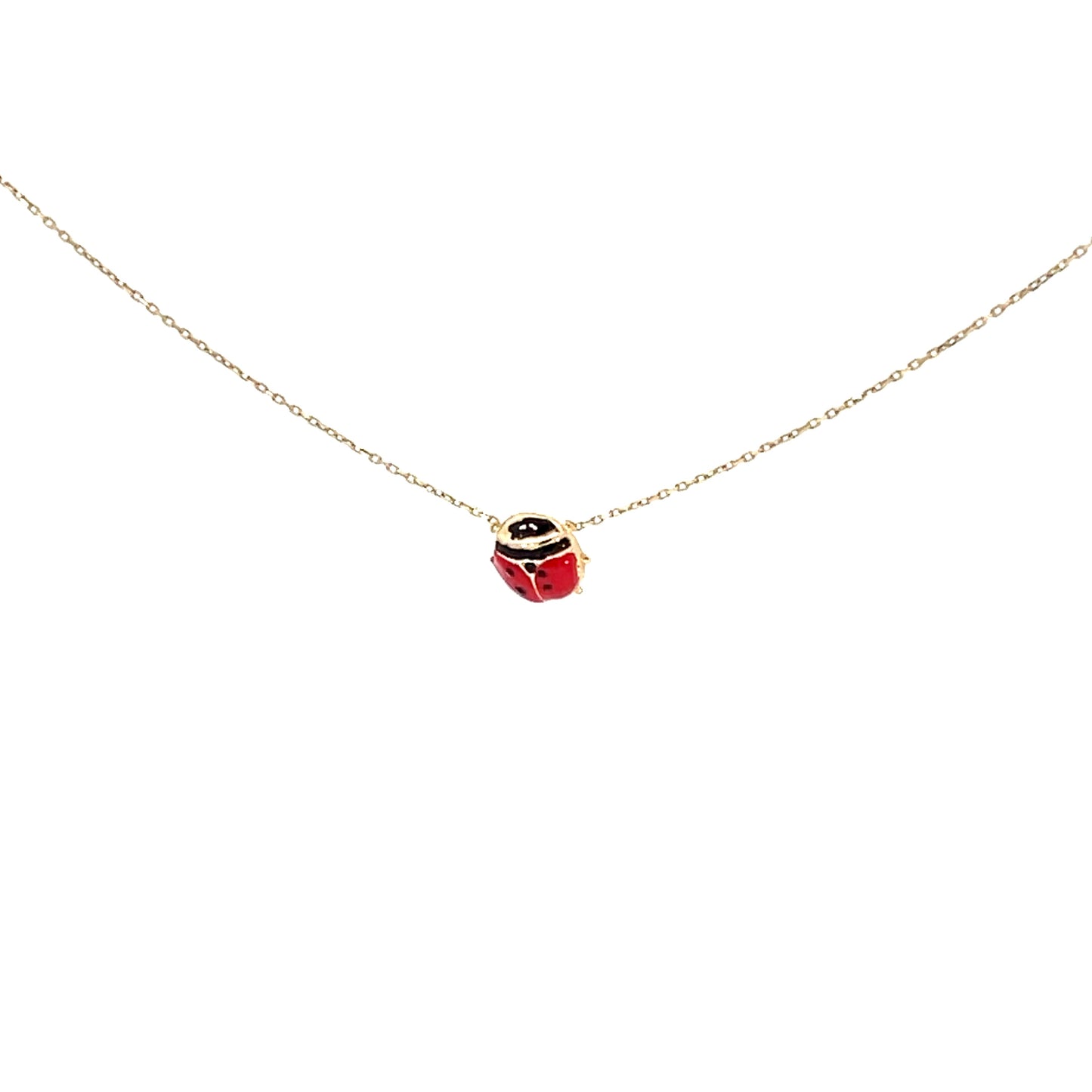 Elegant Ladybug Pendant Necklace