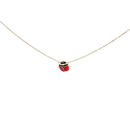 Elegant Ladybug Pendant Necklace