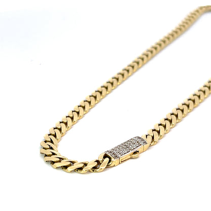 Elegant Gold Monaco Chain Necklace