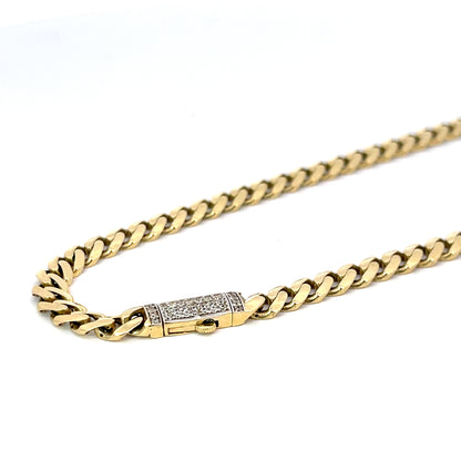 Elegant Gold Monaco Chain Necklace