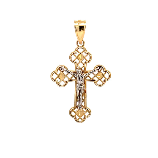 Elegant Gold Crucifix Pendant